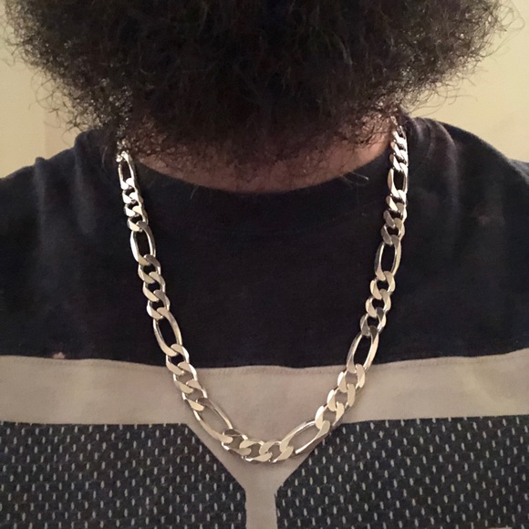 Genuine Sterling Silver Figaro Chain - Picture 14 of 14